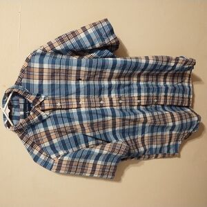 Men's Blue Plaid Shirt